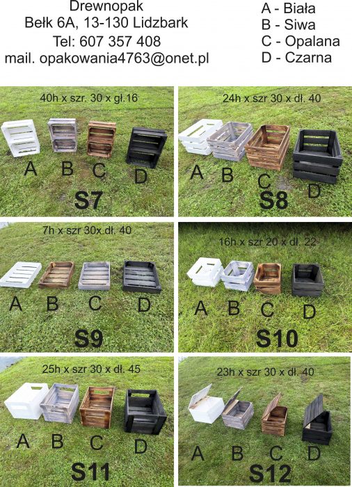 foto DREWNOPAK Decorative wooden boxes