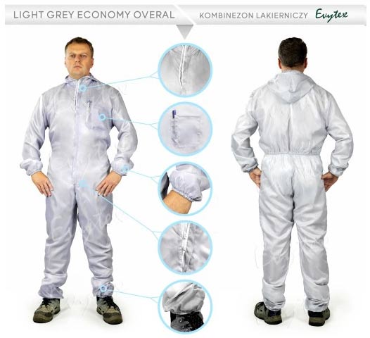 PAINTING OVERALLS LIGHT GREY
