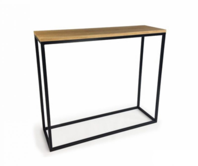 WOODEN CONSOLES WITH METAL FRAME 