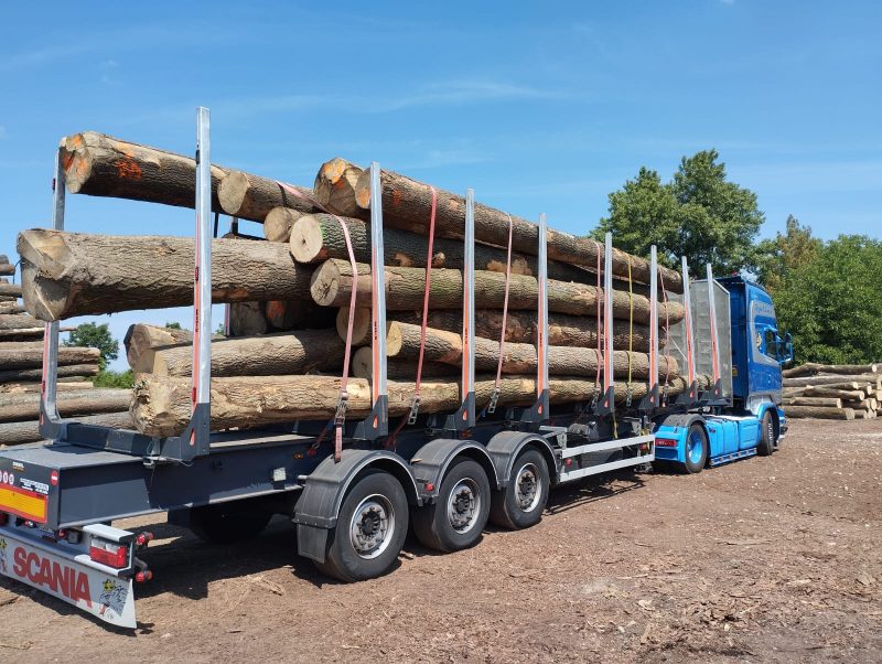ROUND ASH WOOD WITH BARK 