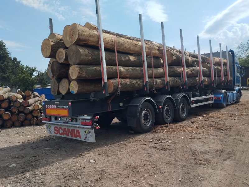 ROUND ASH WOOD WITH BARK 