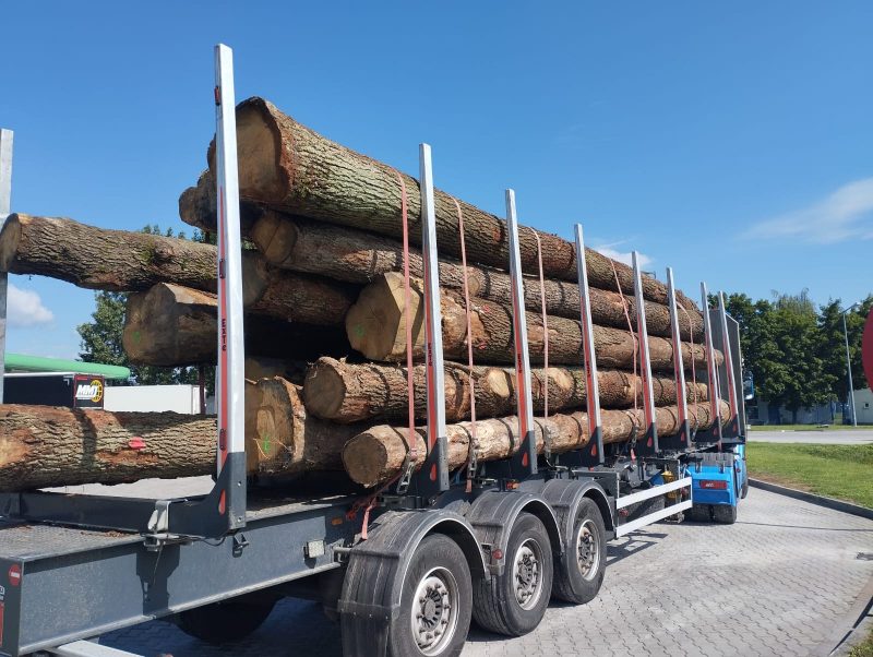 ROUND OAK WOOD WITH BARK 