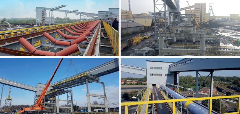 BELT CONVEYOR STRUCTURES