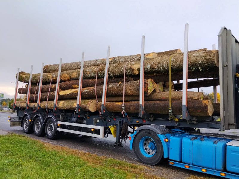 ROUND ASH WOOD WITH BARK 