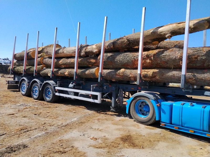 ROUND OAK WOOD WITH BARK 