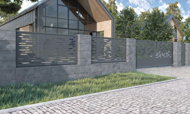 GALVANIZED AND POWDER-COATED METAL FENCES 