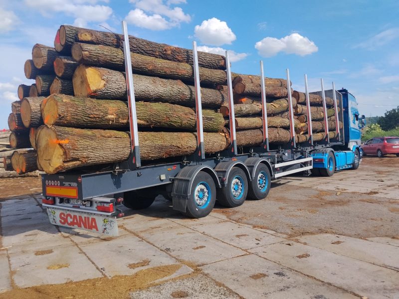 ROUND OAK WOOD WITH BARK 