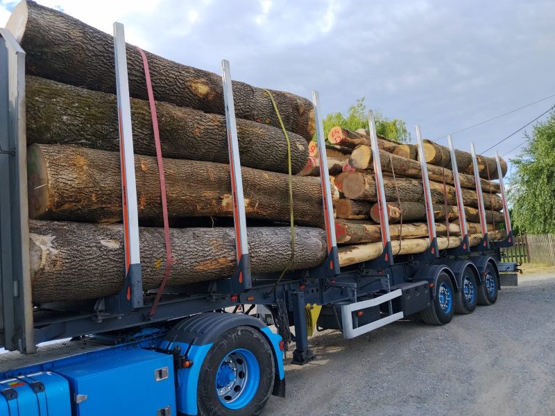 ROUND ASH WOOD WITH BARK 