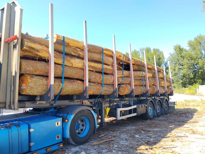 image ROUND OAK WOOD WITH BARK  EUROEXPO-NET