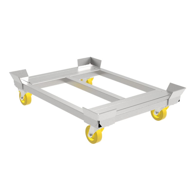 METAL TROLLEYS FOR WAREHOUSE CONTAINERS TRANSPORTING